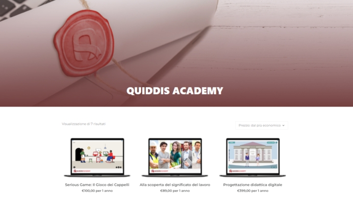 Quiddis Academy: crea e vendi i tuoi corsi online con un click.