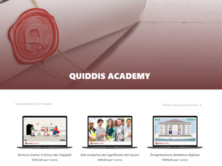 Quiddis Academy: crea e vendi i tuoi corsi online con un click.